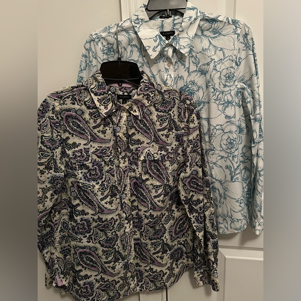 Talbots, two blouses, size 10